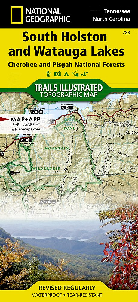 National Geographic Trails Illustrated TN/NC S Holston Lakes Trail Map TI00000783