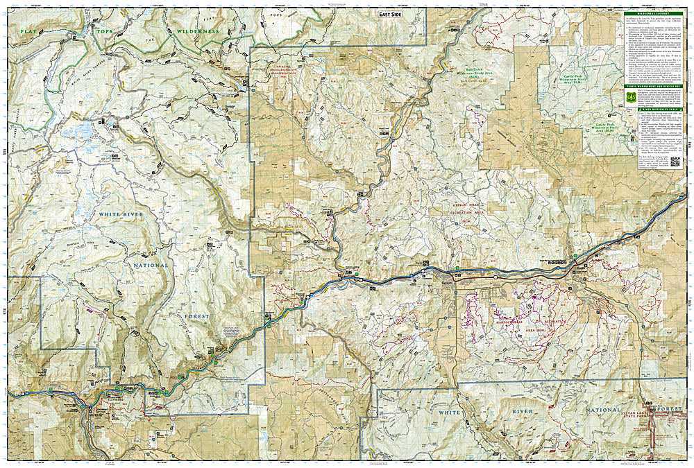 National Geographic CO Flat Tops Wilderness GMU Map Pack Bundle TI1021179B