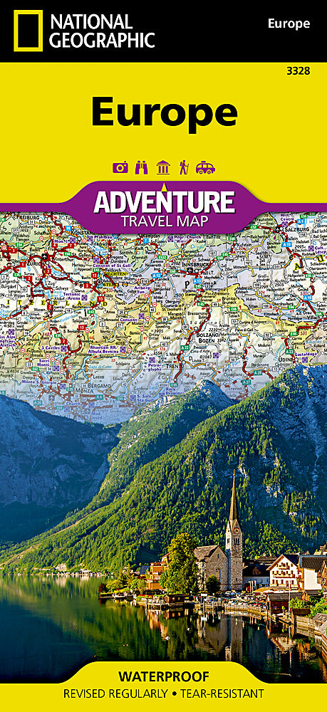 National Geographic Adventure Map Continent / Countries of Europe AD00003328