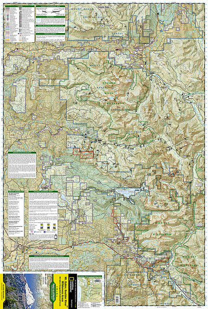 National Geographic Trails Illustrated WA Mount Baker / Boulder River Map TI00000826