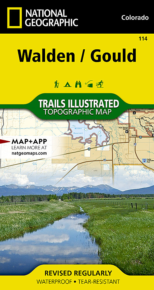 National Geographic Trails Illustrated Colorado Walden Gould Topo Trail Map TI00000114