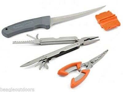 South Bend Portable Sportsmens Kit, Knife, Knife Sharpener, Pliers SBKT-HB1