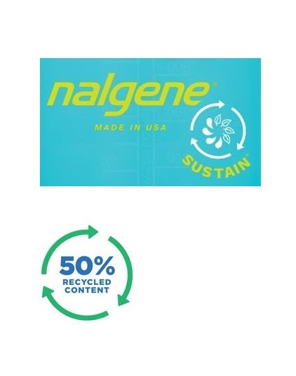 Nalgene Narrow Mouth Sustain 32 oz Bottle Pear Green w/Aqua Blue Cap