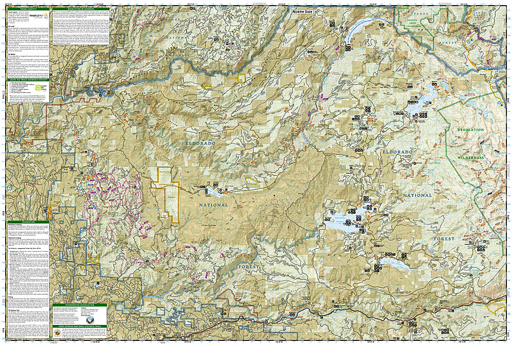 National Geographic Trails Illustrated CA Crystal Basin / Silver Fork Map TI00000806