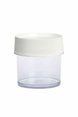 Nalgene 4oz Air-Tight Wide Mouth Kitchen Storage Jar Clear w/White Lid BPA-Free