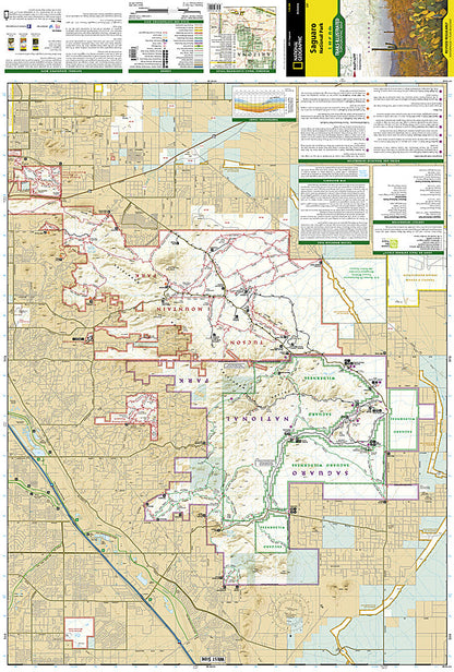 National Geographic Trails Illustrated Arizona Saguaro National Park Map TI00000237