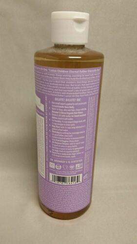 Dr Bronner's / Bronners 18-In-1 Hemp Lavender Pure-Castile Soap 16 oz Organic