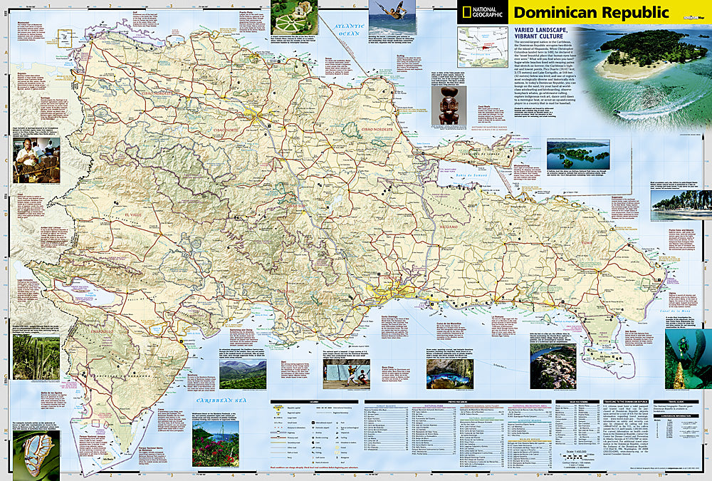 National Geographic Adventure Map Dominican Republic AD00003102