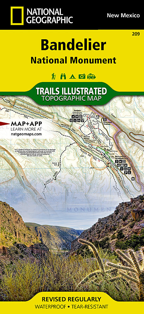 National Geographic Trails Illustrated NM Bandelier National Monument Map TI00000209