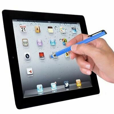 Atomic Micro Slim Gray Stylus for Smart Phone/Tablet w/Rubber Tip & Pocket Clip