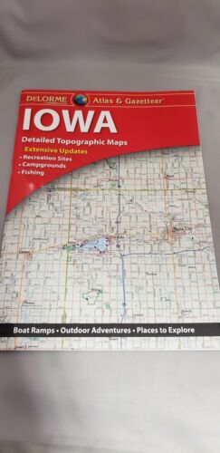 Delorme Iowa IA Atlas & Gazetteer Map Newest Edition Topographic / Road Maps