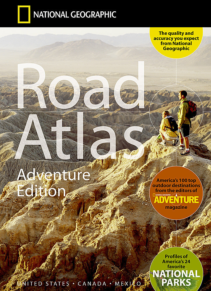 National Geographic Road Atlas Adventure Edition 50 United States Canada Mexico RD00620166