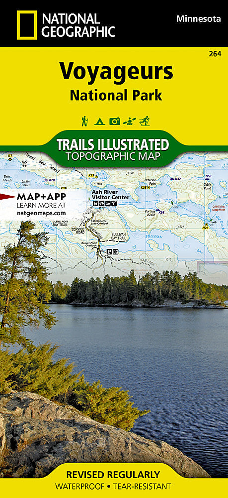 National Geographic Trails Illustrated Minnesota Voyageurs National Park Map TI00000264