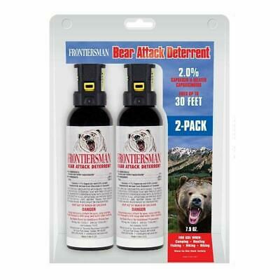 Sabre Frontiersman Bear Spray 7.9oz 2-Pack (No Holster) Max Strength - 30' Range