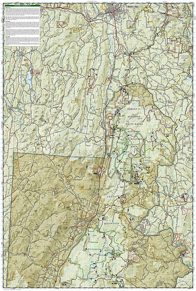 National Geographic VT Green Mountain NF Map Pack Bundle TI01021128B