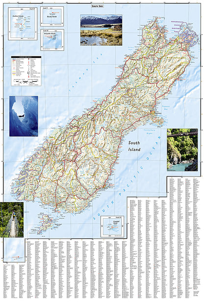 National Geographic Adventure Map Zealand AD00003500