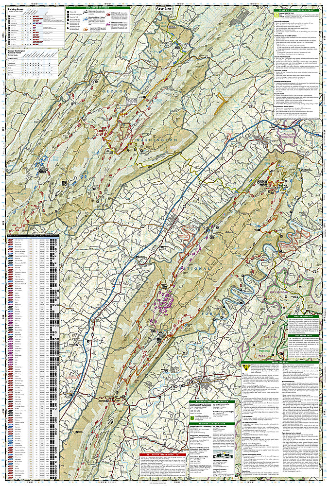 National Geographic George Washington Nat Forest Map Pack Bundle TI01021242B