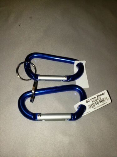 Liberty Mountain Multi-Biner 80mm (3.15") HA Aluminum Carabiners Blue 2-Pack