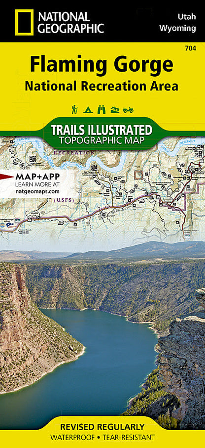 National Geographic Trails Illustrated Utah Flaming Gorge/East Uintas Map TI00000704