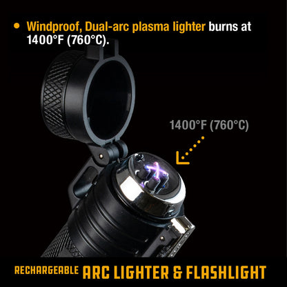 UCO Rechargeable Arc Lighter & LED Flashlight MT-TORCH-ARC