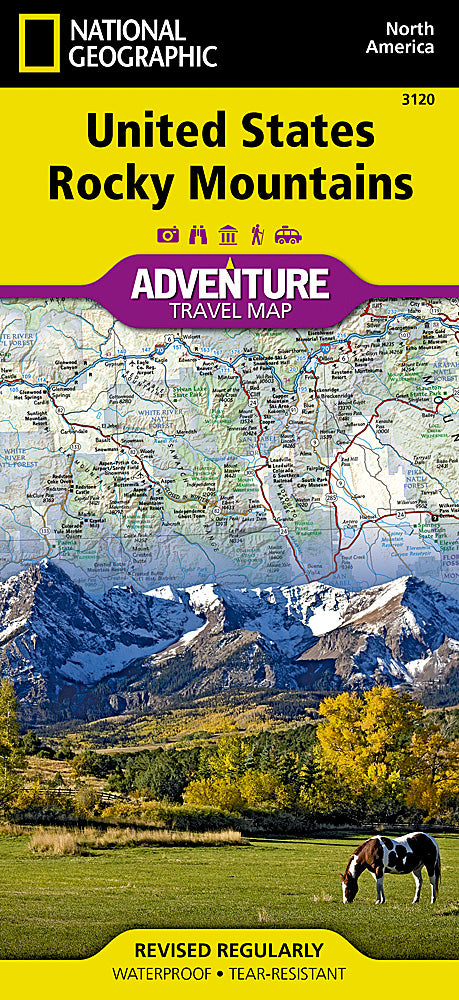 National Geographic Adventure Map US Rocky Mountains AD00003120