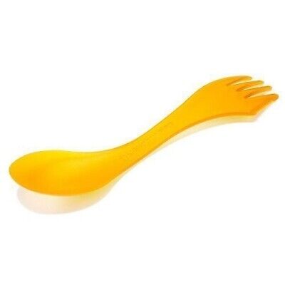 Light My Fire Spork Spoon Fork Knife Combo Translucent Orange Backpacking