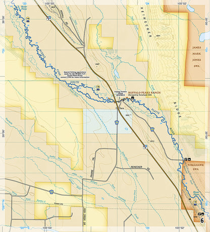 National Geographic South Platte River Middle Fork Map Guide TI00002301