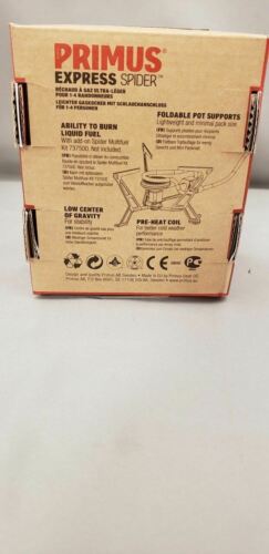 Primus Express Spider Ultralight Hose-Mounted Gas Canister Stove w/Stuff Sack