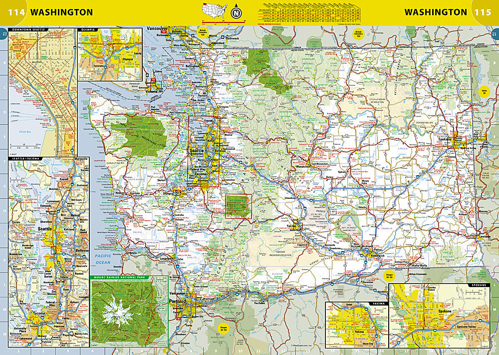 National Geographic Road Atlas Adventure Edition 50 United States Canada Mexico RD00620166