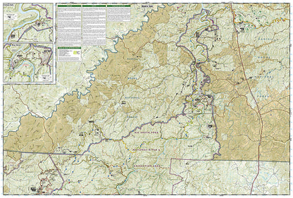 National Geographic Trails Illustrated KY/TN Big South Fork Natl Area Map TI00000241