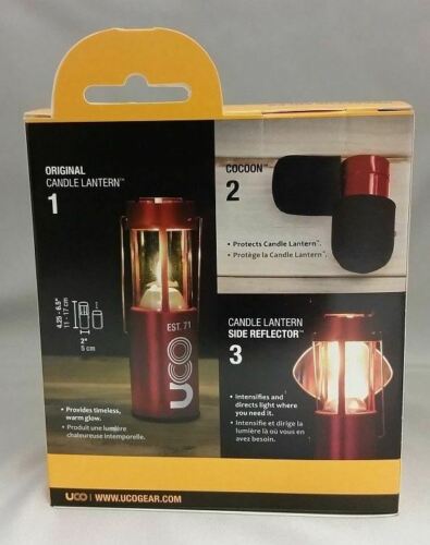 New UCO Original Black Candle Lantern Kit w/ Case L-C-KIT