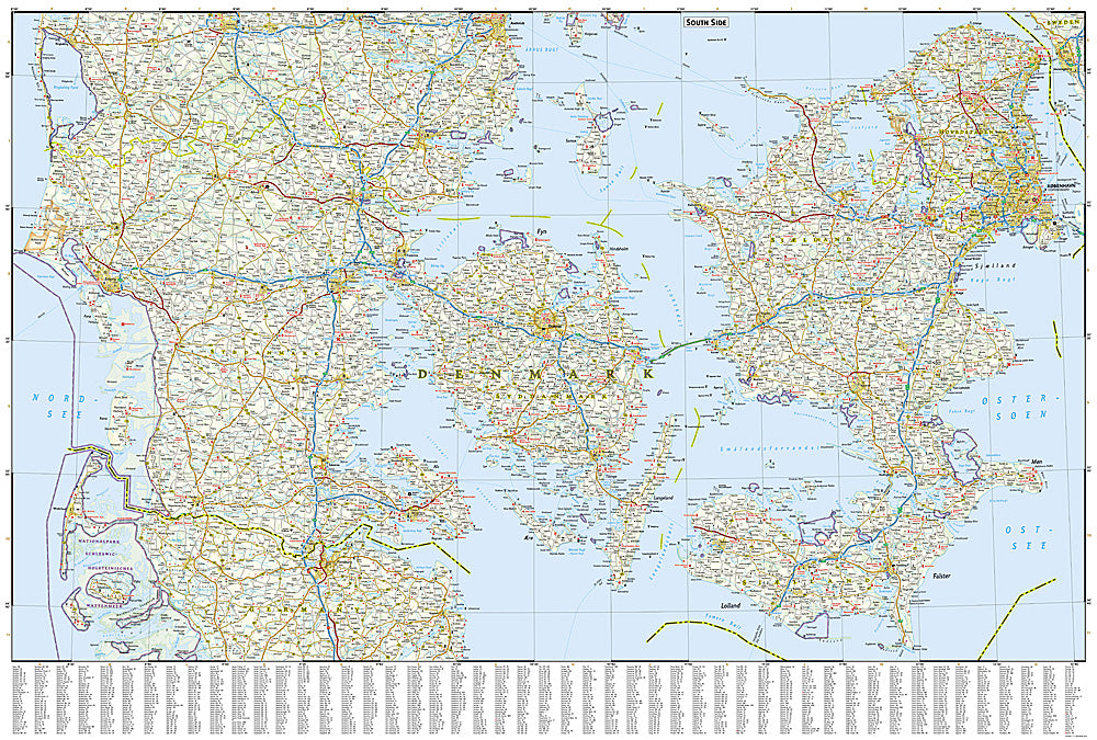 National Geographic Adventure Map Denmark Northern Europe AD00003329