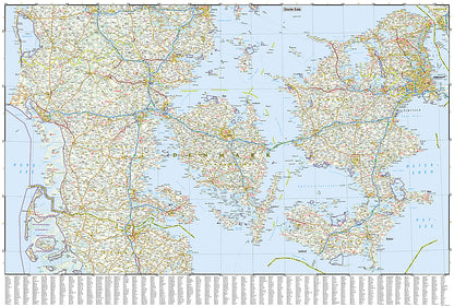 National Geographic Adventure Map Denmark Northern Europe AD00003329