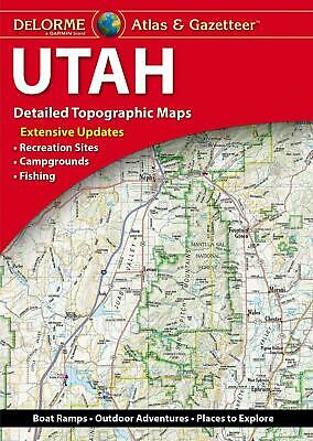 Delorme Utah UT Atlas & Gazetteer Map Newest Edition Topographic / Road Maps