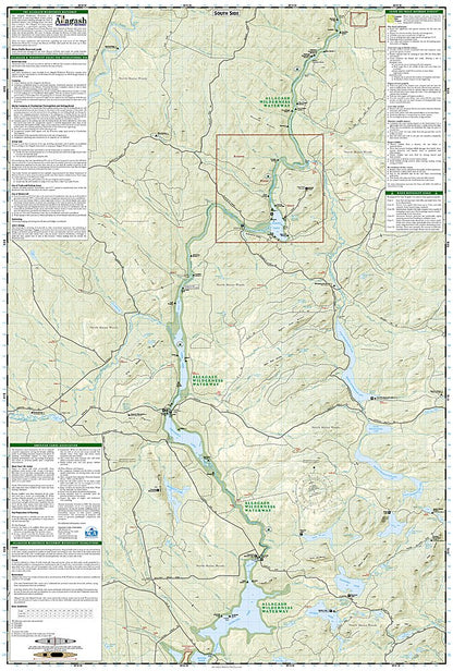 National Geographic Trails Illustrated ME Allagash Wilderness Waterway N Map TI00000400