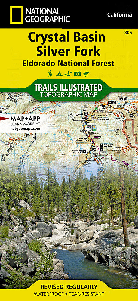 National Geographic Trails Illustrated CA Crystal Basin / Silver Fork Map TI00000806