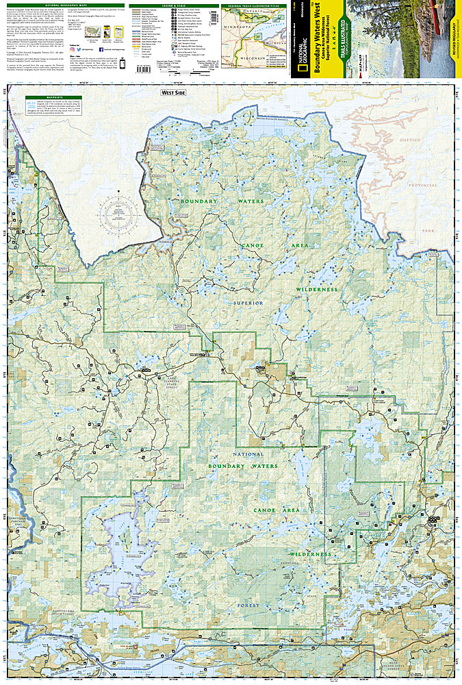 National Geographic MN Boundary Waters Map Bundle TI01020591B