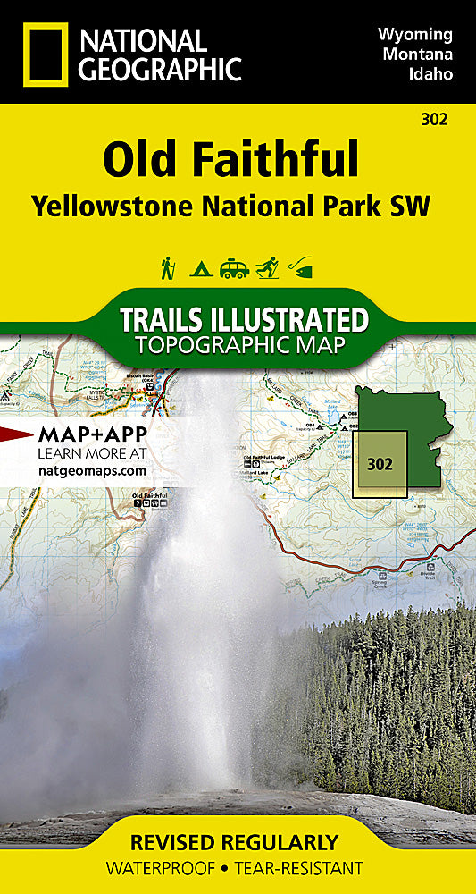 National Geographic Yellowstone Nat Park Map Bundle TI01020579B