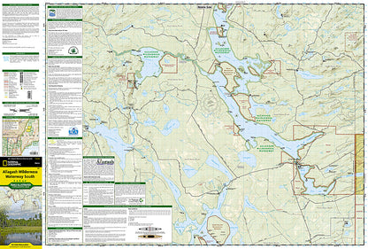 National Geographic ME Allagash Wilderness Waterway S Trails Illustrated Map TI00000401