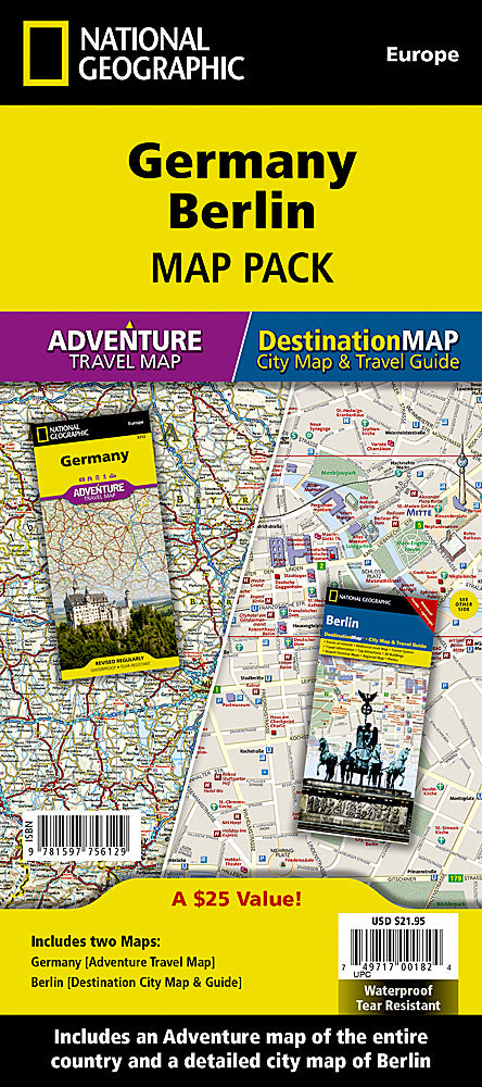 National Geographic Germany / Berlin Adventure Map Bundle Pack AD01021140B