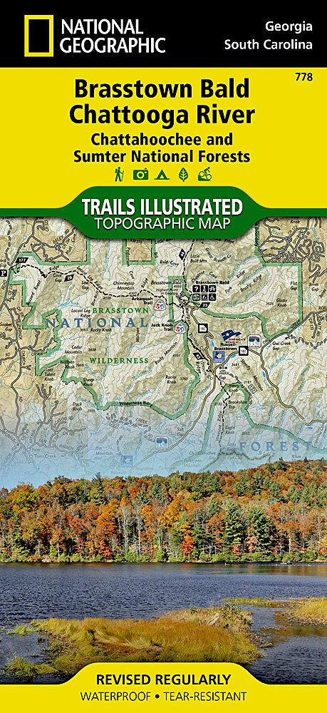 National Geographic GA/SC Brasstown Bald Chattooga Trails Illustrated Map TI00000778