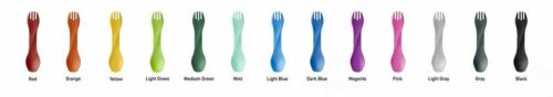 Humangear GoBites Uno Spoon/Fork Combo Utensil Med. Green OEM - Sturdy BPA-Free