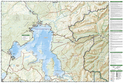 National Geographic Trails Illustrated WY Southeast Yellowstone Lake Map TI00000305