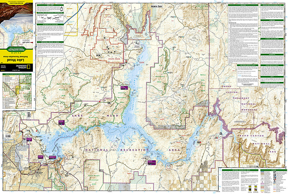 National Geographic Trails Illustrated AZ/NV Lake Mead National Rec Area Map TI00000204