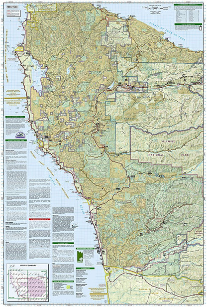 National Geographic Trails Illustrated WA Olympic National Park Map TI00000216