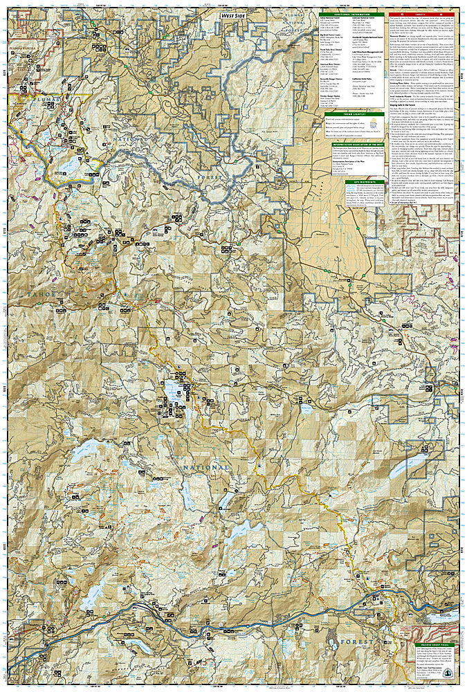 National Geographic CA NV Tahoe National Forest Map Pack TI01021198B