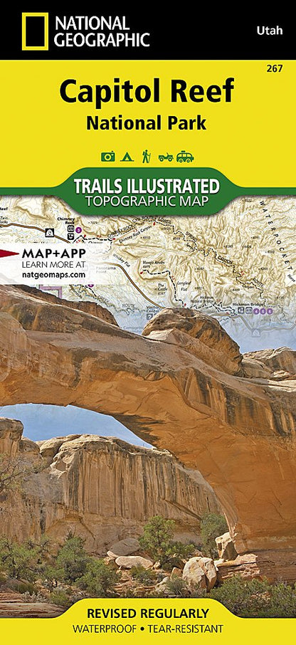 National Geographic Trails Illustrated Utah Capital Reef National Park Map TI00000267