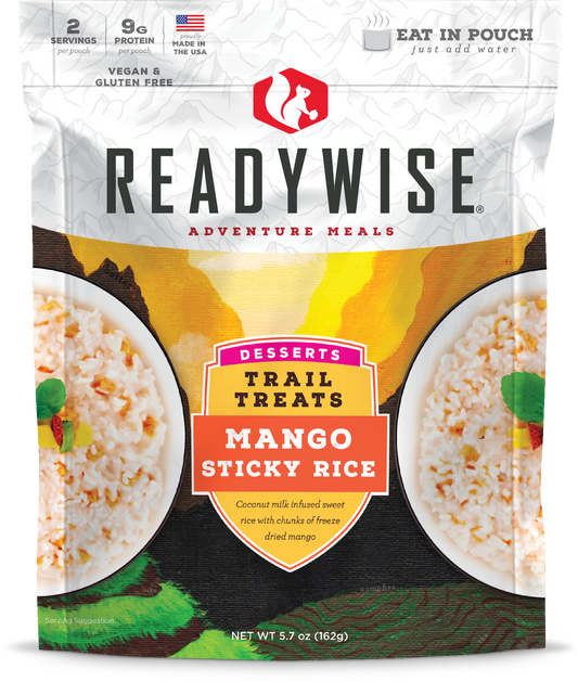 ReadyWise Trail Treats Mango Sticky Rice 2 Servings