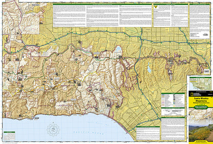 National Geographic Trails Illustrated CA Santa Monica Mountain Natl Rec Map TI00000253