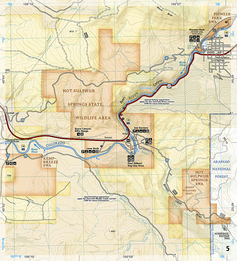 National Geographic Colorado River Headwater-Kremmling Map Guide TI00002306